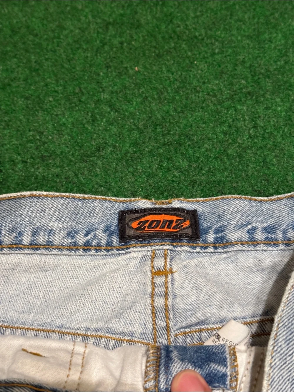 Zonz Super Baggy Jeans Vintage Boys 27x24 Husky RARE JNCO Light Wash Skater Wide
